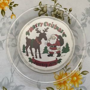Merry Christmas Decorative Plate